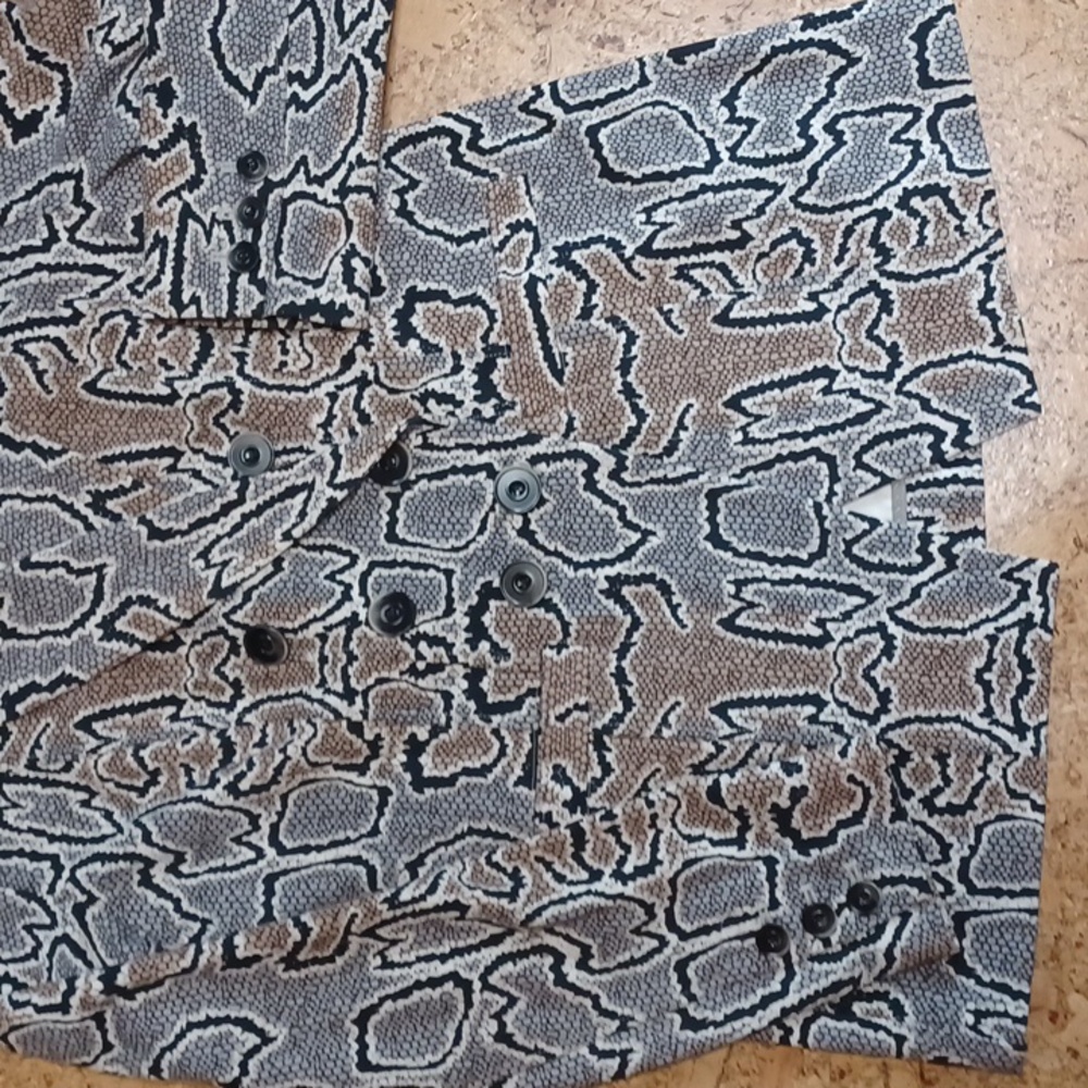 Cabi Python Double Breasted Blazer Women's Size 6 - image 3